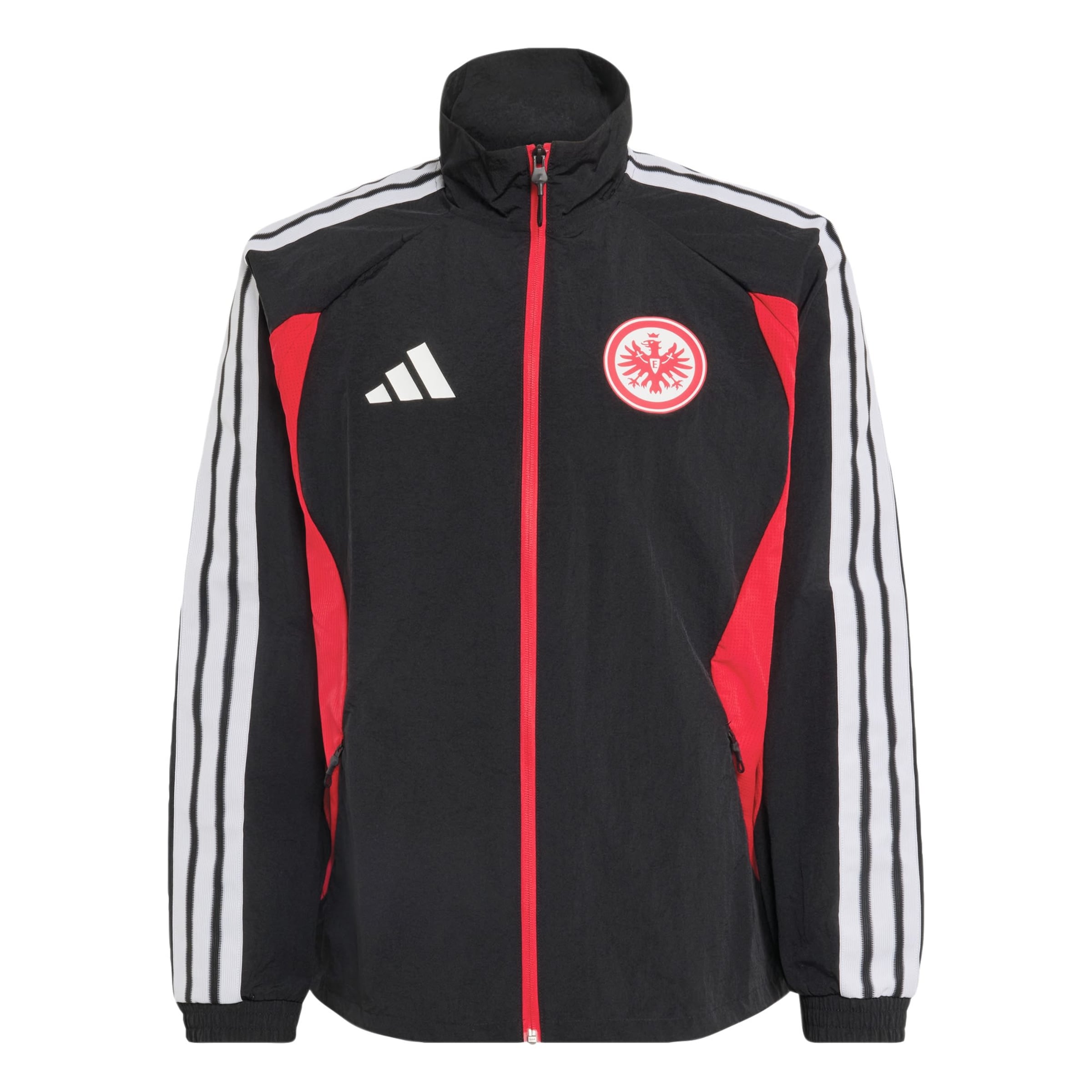 ADIDAS PERFORMANCE - Chaqueta de chándal 'Eintracht Frankfurt Anthem' en negro: frente