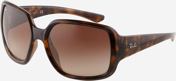 Ray-Ban Zonnebril '0RB4347' in Bruin: voorkant