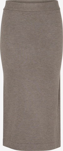 SAINT TROPEZ Rock 'Mila' in Grau: Vorderseite