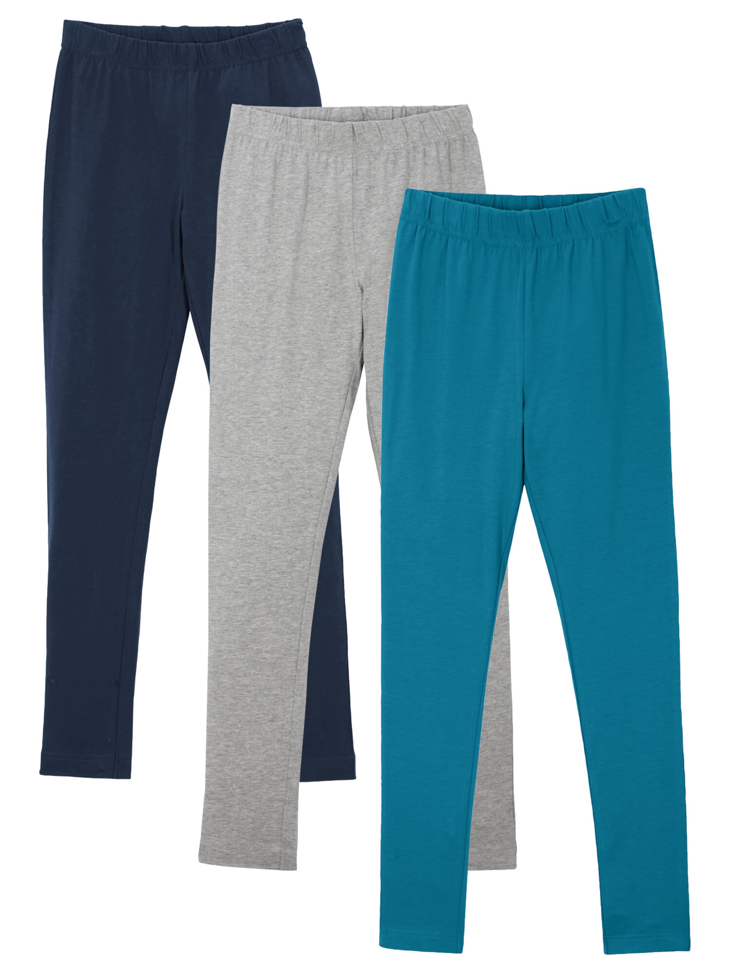 bonprix Skinny Leggings (3er Pack) in Blau: Vorderseite