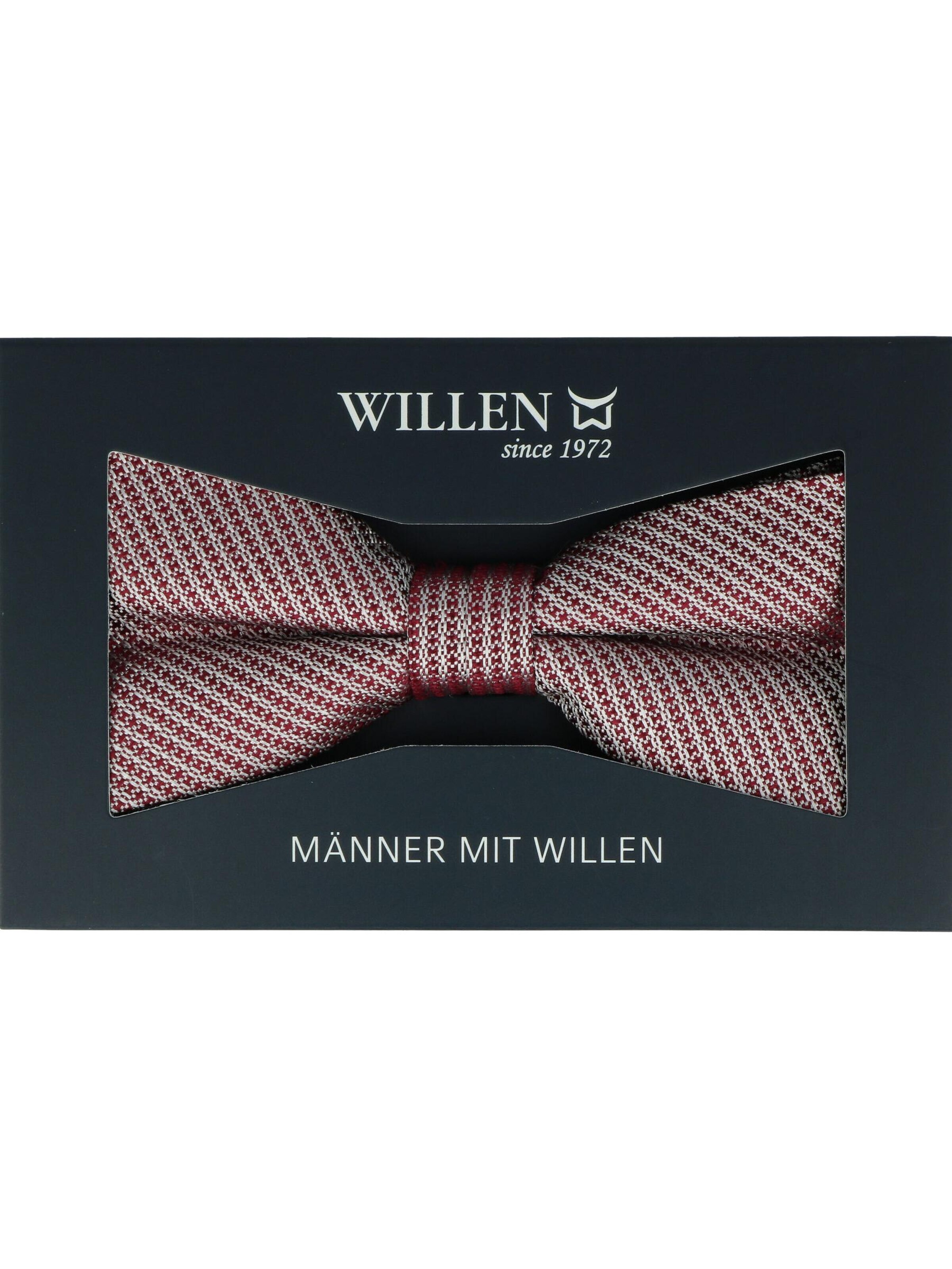 WILLEN Bow Tie 'Pastell Uni' in Red