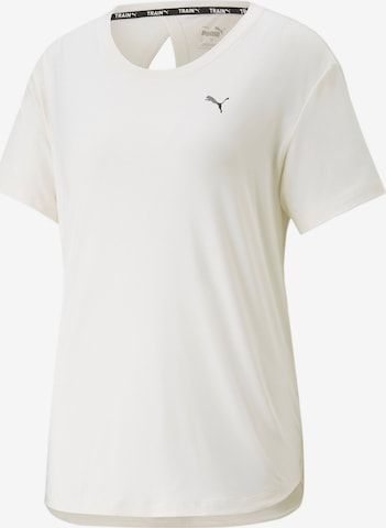 PUMA - Camiseta funcional en blanco: frente