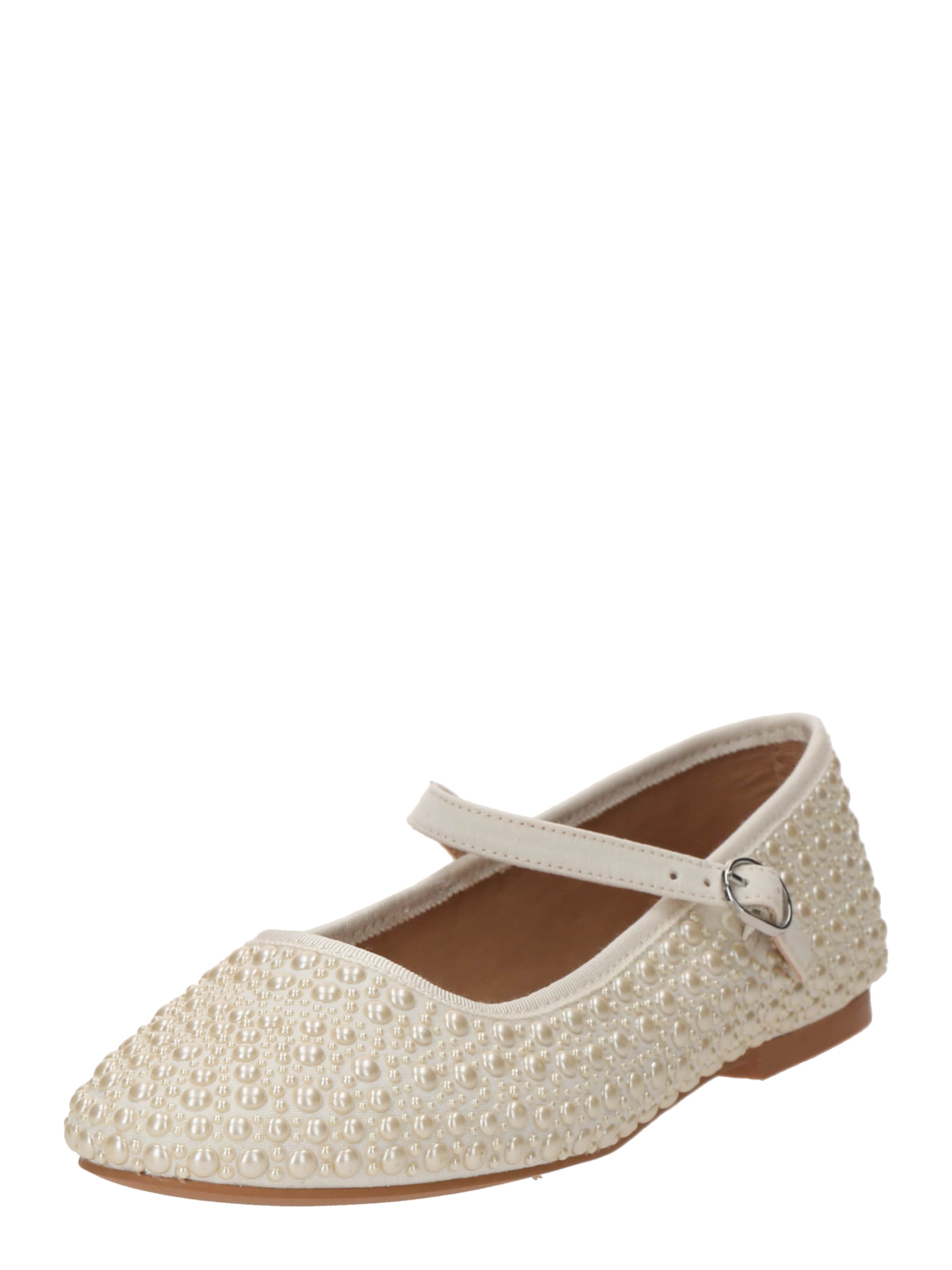 STEVE MADDEN Strap ballerina 'Vinetta' in White: front