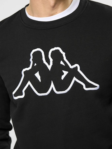 KAPPA Sweatshirt 'Airvit' in Schwarz