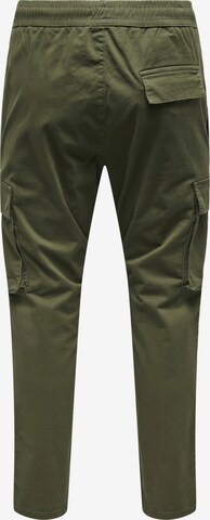 Regular Pantalon cargo 'Linus' Only & Sons en vert