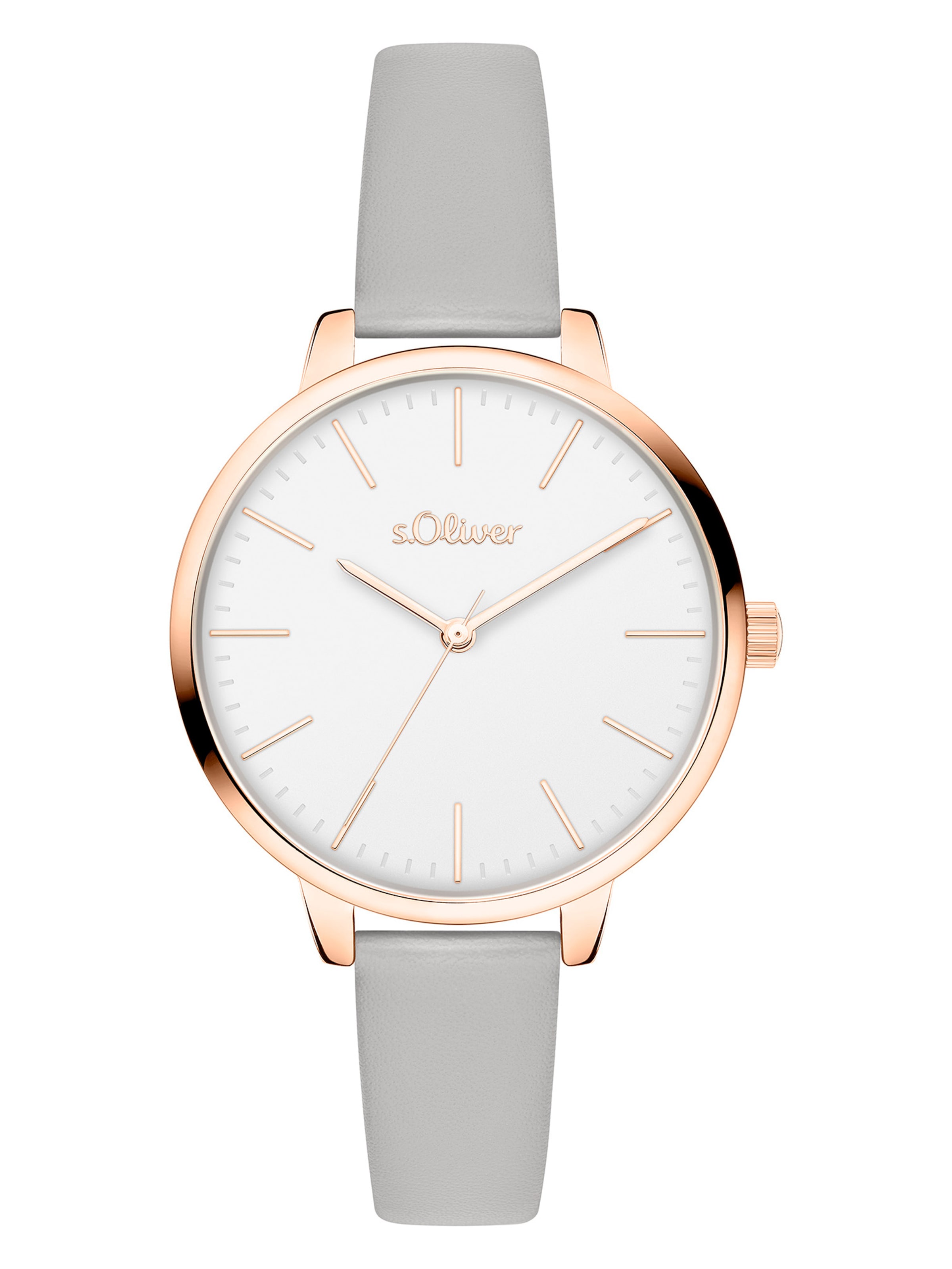 s.Oliver Analog Watch in Grey: front