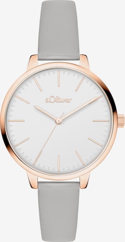 s.Oliver Analog Watch in Grey: front