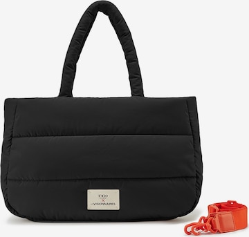 Les Visionnaires Schoudertas 'Unio Cortina' in Zwart: voorkant