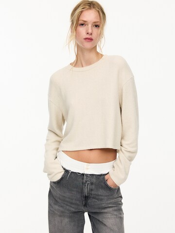 Pull&Bear Pullover in Beige: Vorderseite