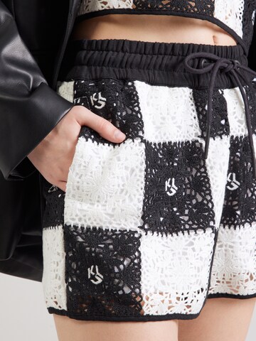 KARL LAGERFELD JEANS Normální Kalhoty – černá