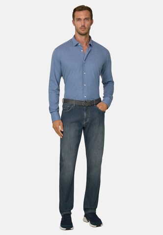Boggi Milano Shirt in Blauw: voorkant