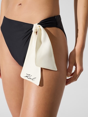 Karl Lagerfeld Bikinitrusse 'Signature' i sort