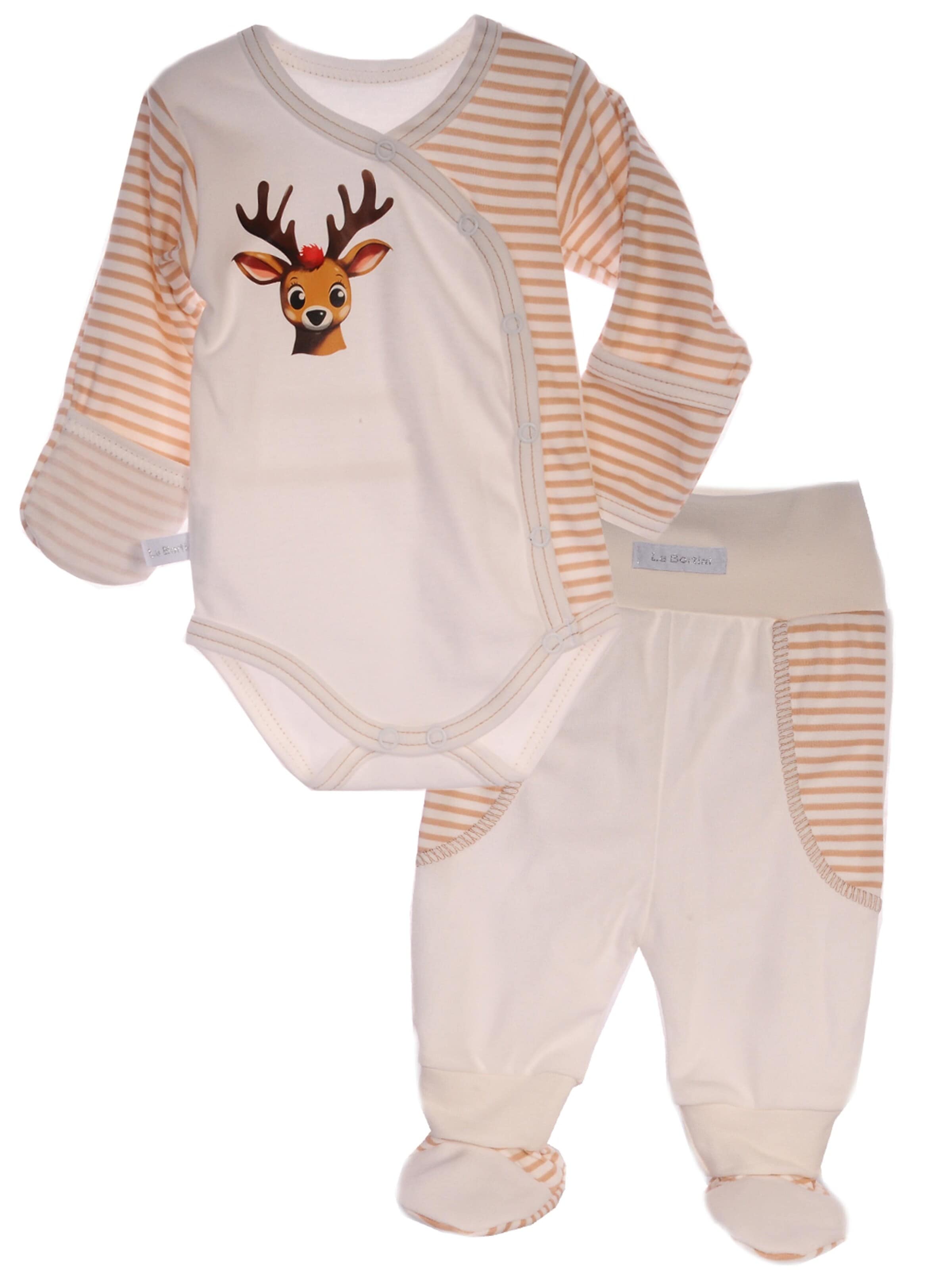 La Bortini Set in Beige: front