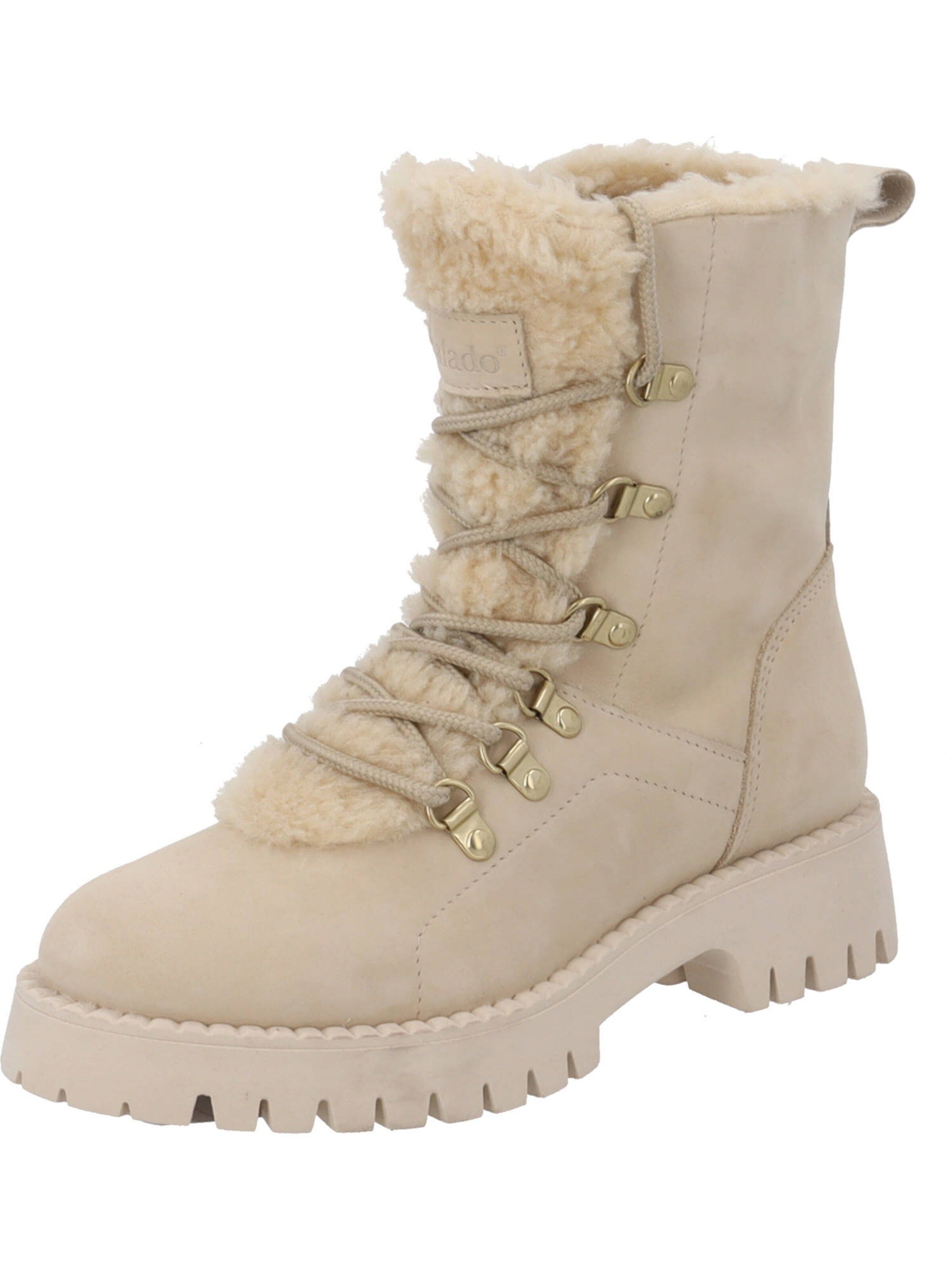 Palado Lace-up boot in Beige: front