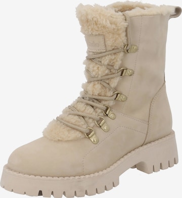 Bottes à lacets Palado en beige : devant
