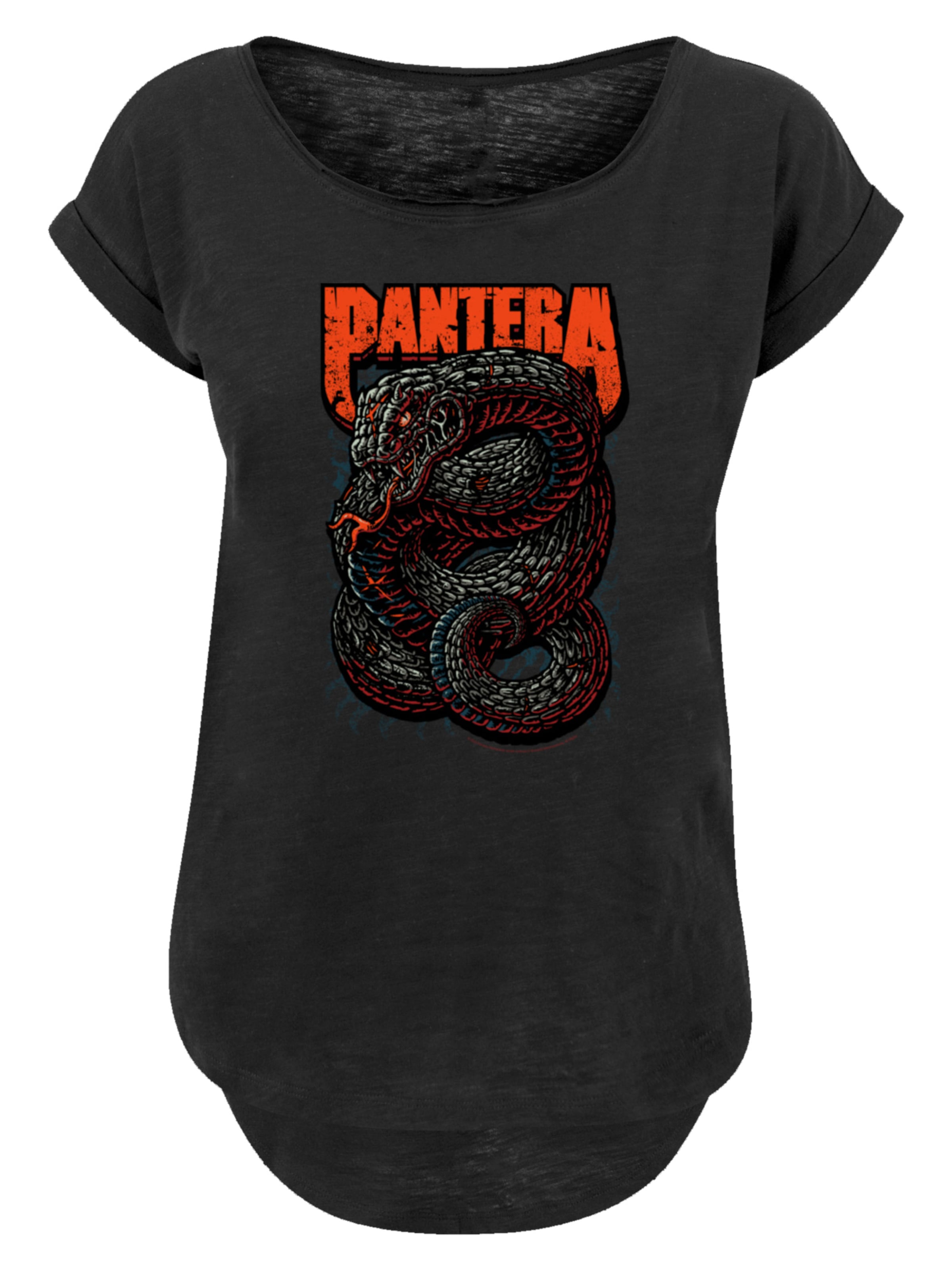 F4NT4STIC Shirt 'Pantera Venomous' in Black: front