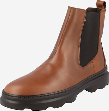 TOMMY HILFIGER Chelsea boots in Bruin: voorkant