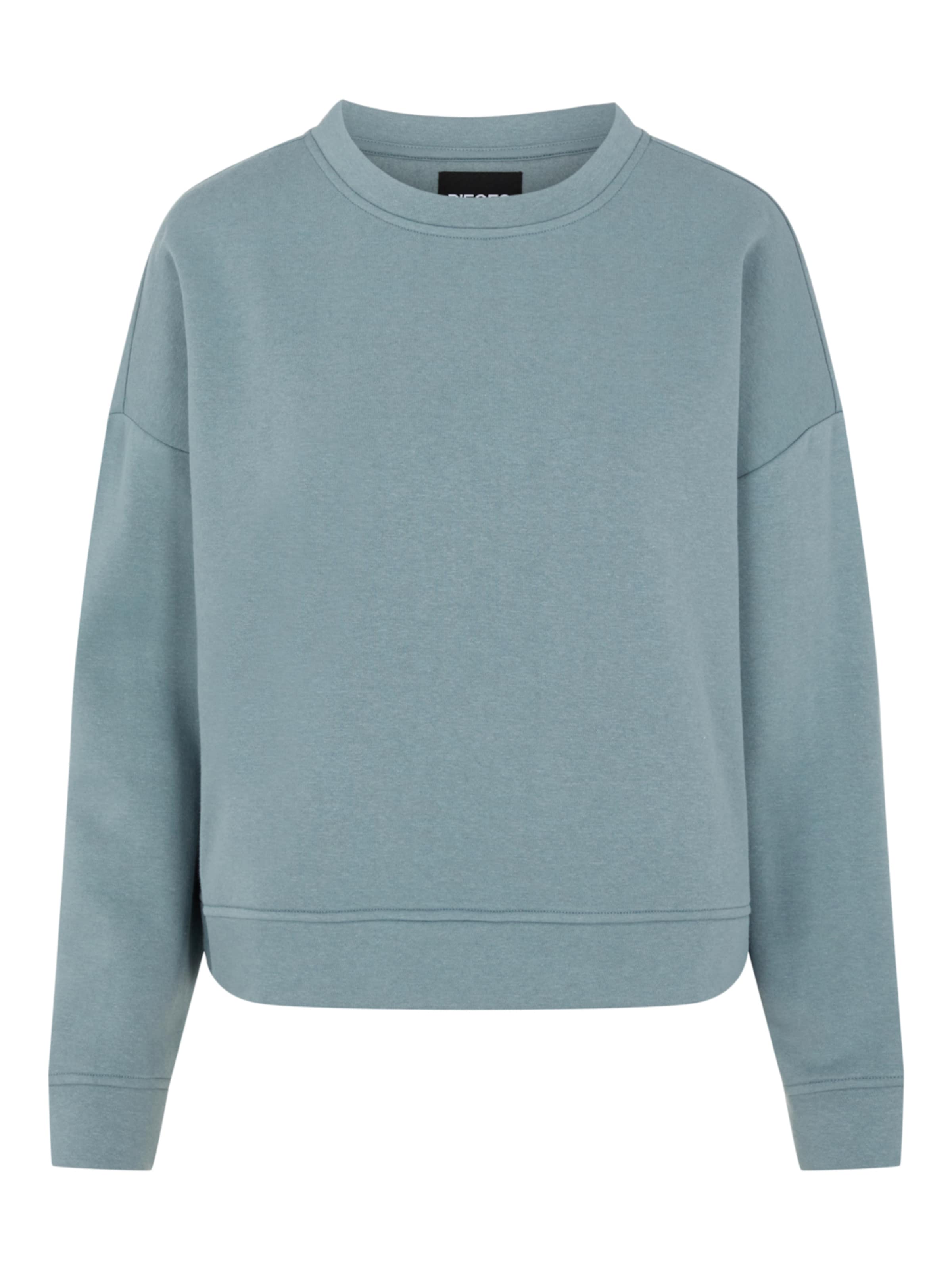 PIECES Sweatshirt 'PCChilli' i grøn: forside