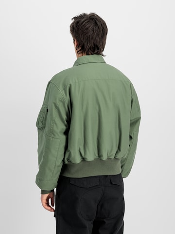 ALPHA INDUSTRIES Between-Season Jacket 'Cvc Modiry' in Green: back