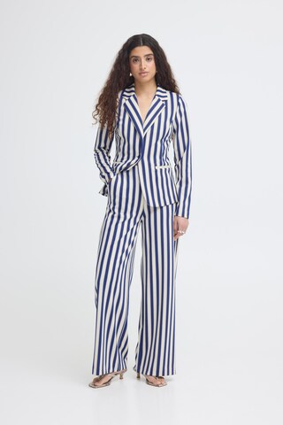 ICHI - Regular Calças 'Kate' em azul: frente