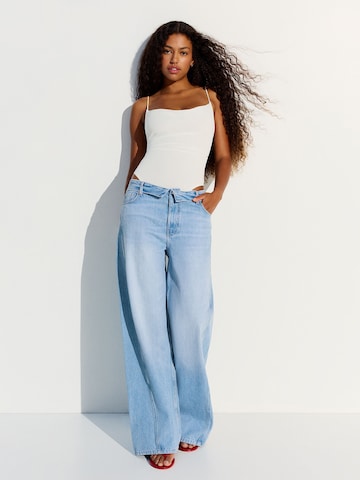 Bershka Shirt bodysuit in White