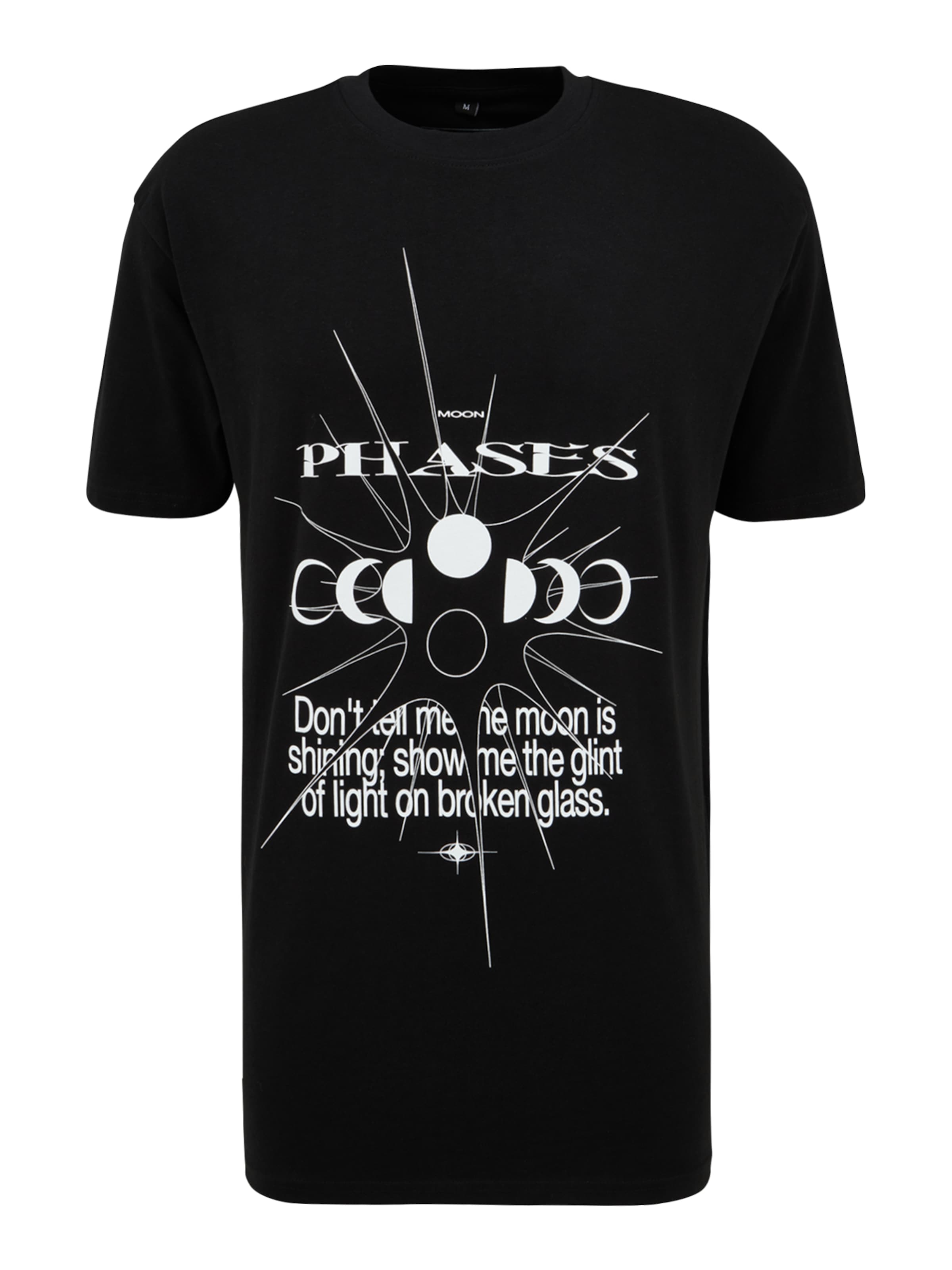Mister Tee Shirt 'Moon Phases' in Black: front