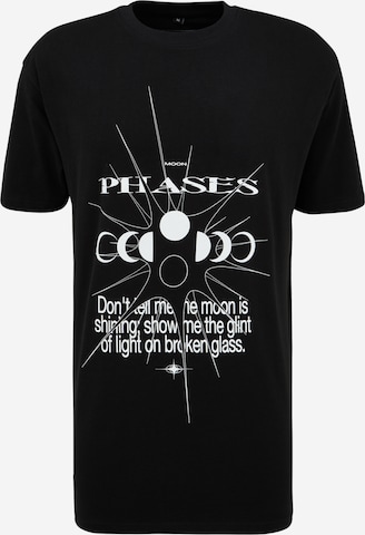 T-Shirt 'Moon Phases' Mister Tee en noir : devant