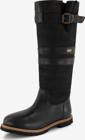 Travelin Boots 'Norway' in Black: front