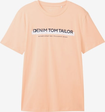 TOM TAILOR DENIM Футболка в Оранжевый: спереди