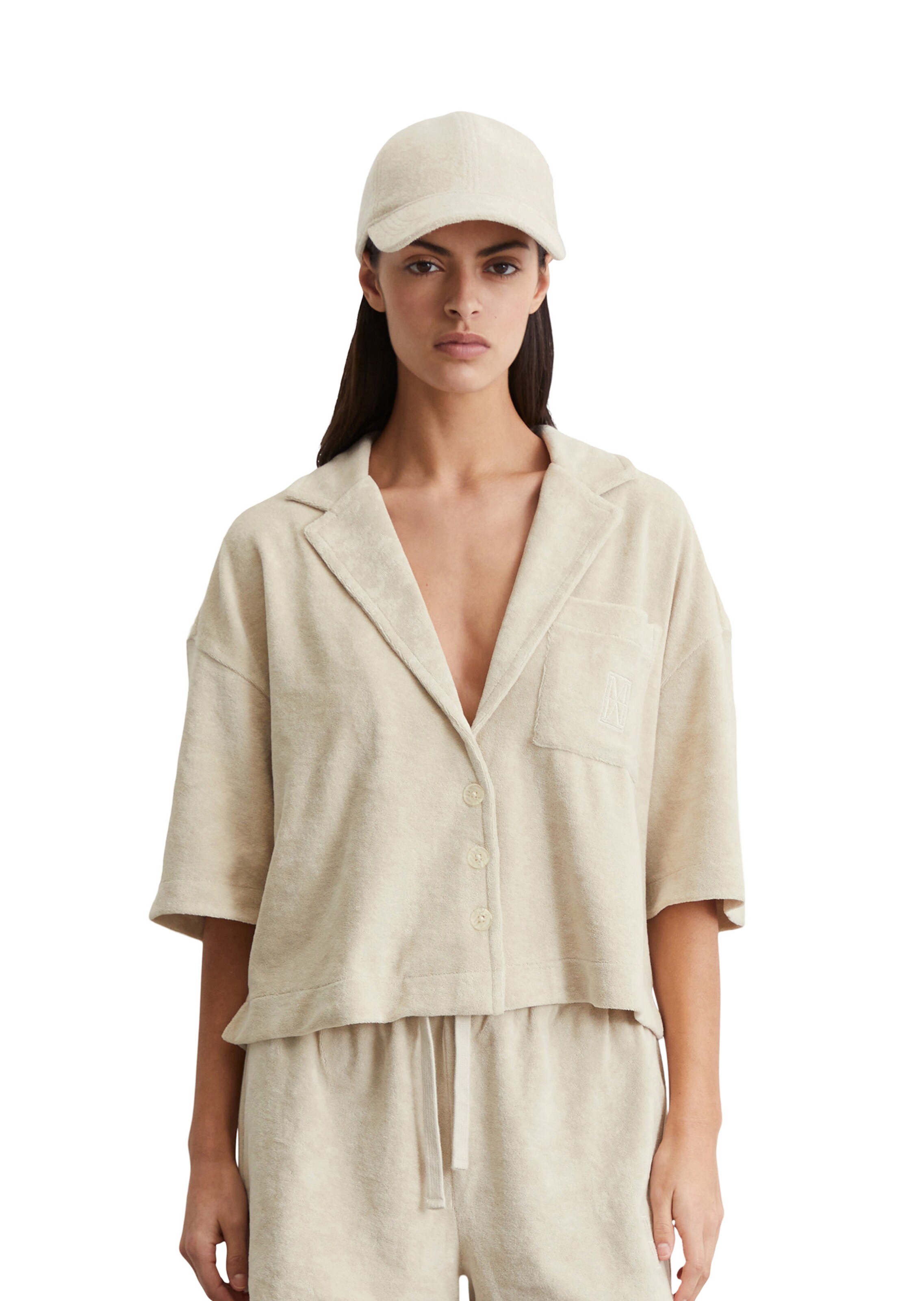 Marc O'Polo Blazers in Grijs: voorkant