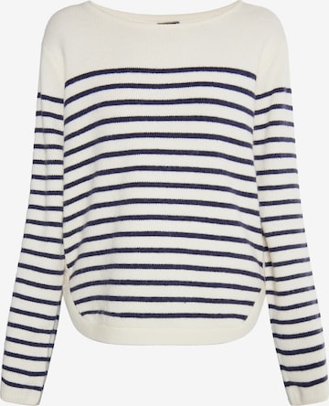 DreiMaster Maritim Sweater in White: front