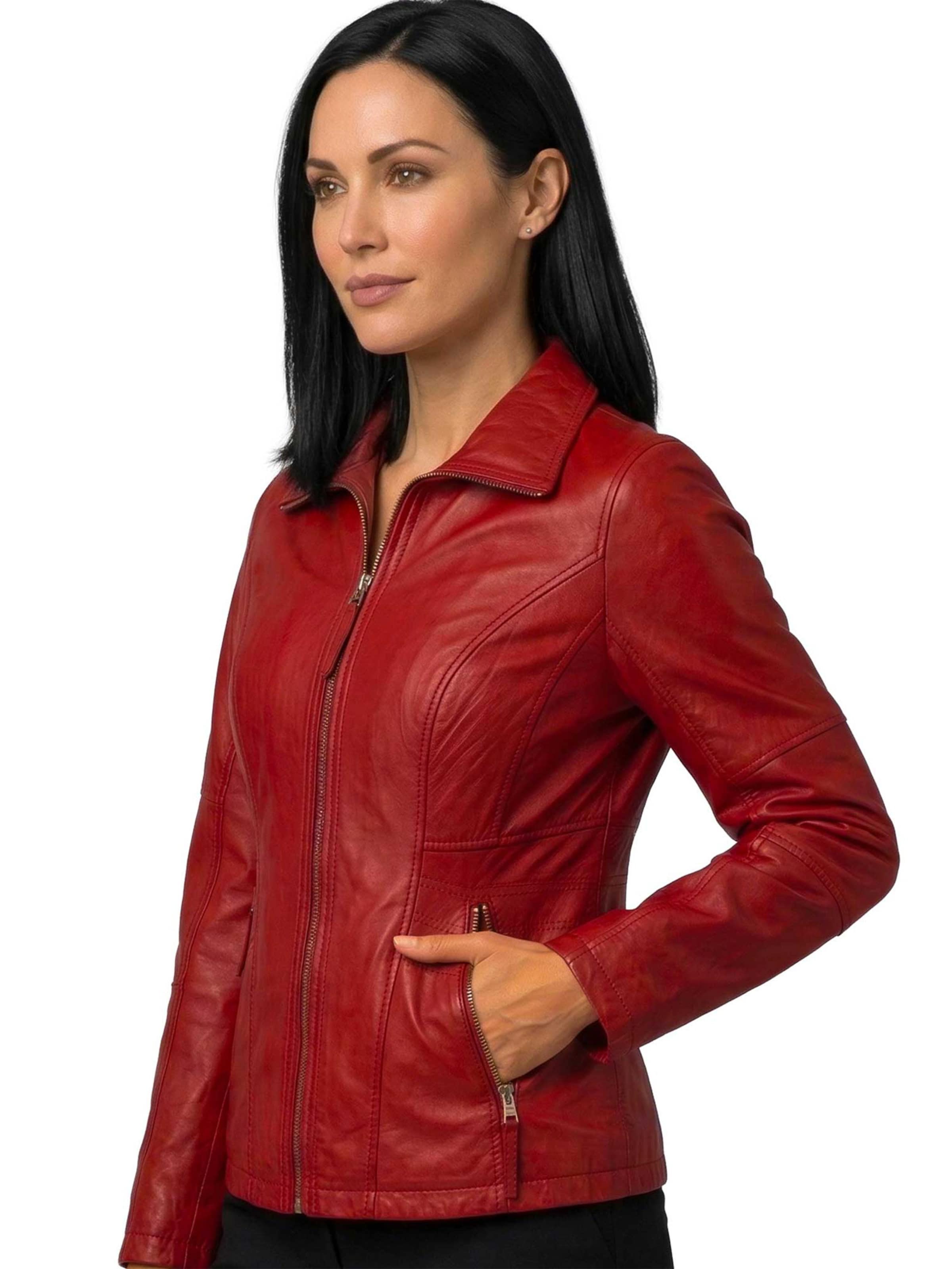 Jilani - Chaqueta de entretiempo 'Sofinea' en rojo