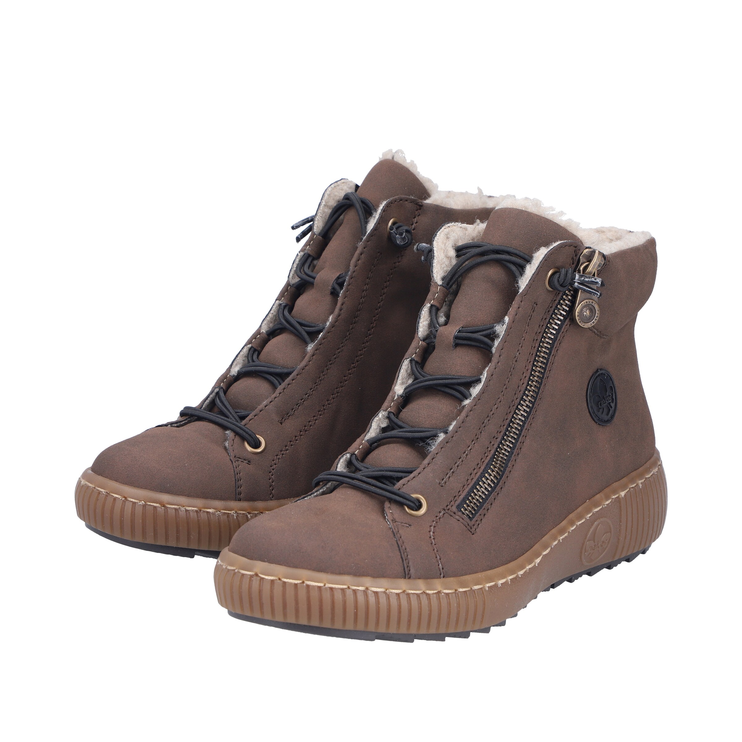 Bottines à lacets 'Z6660' Rieker en marron