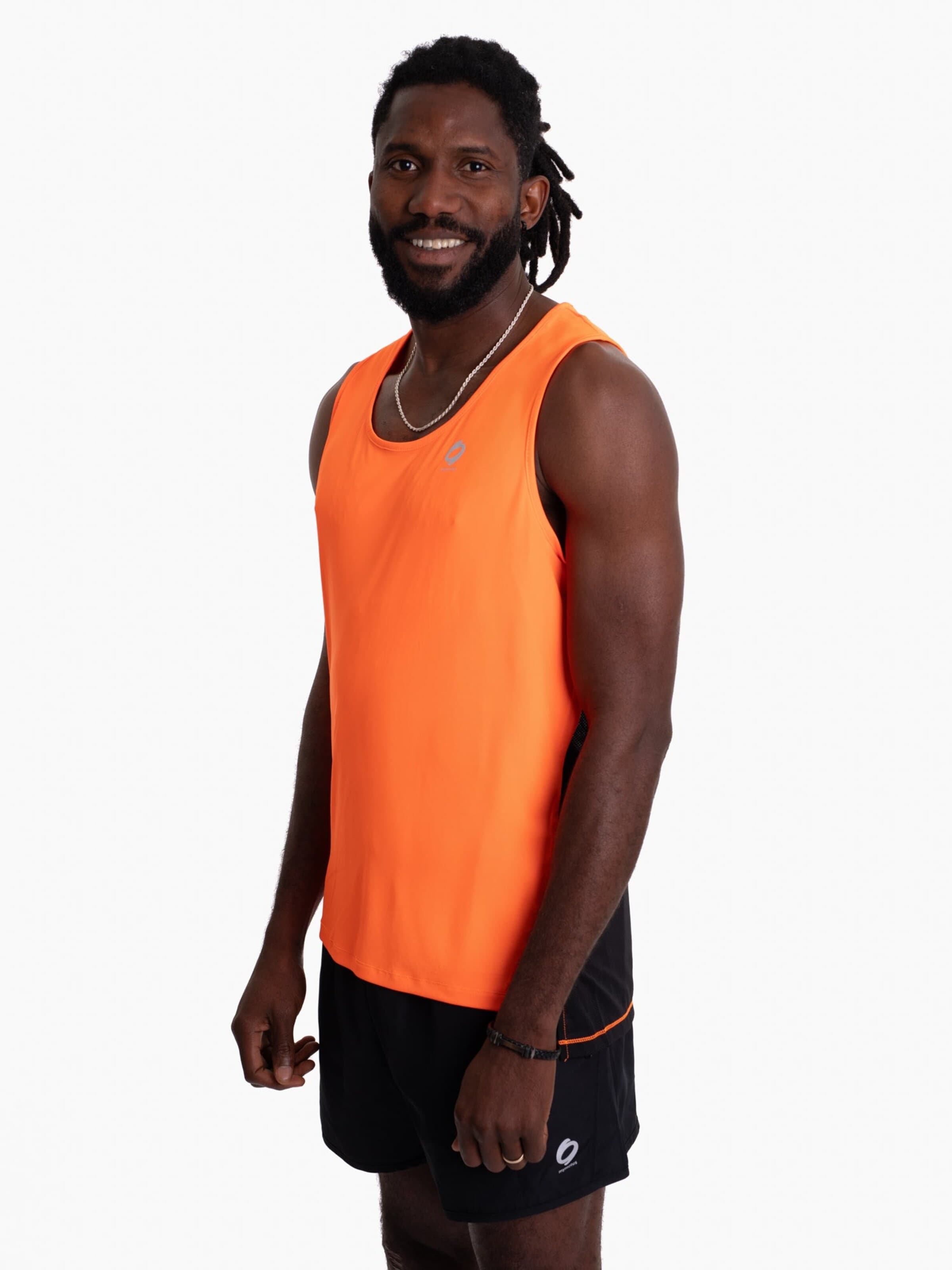 mymotus Functioneel shirt 'Mymotus Men Comfort Running Tanktop Shocking Orange RM11' in Oranje