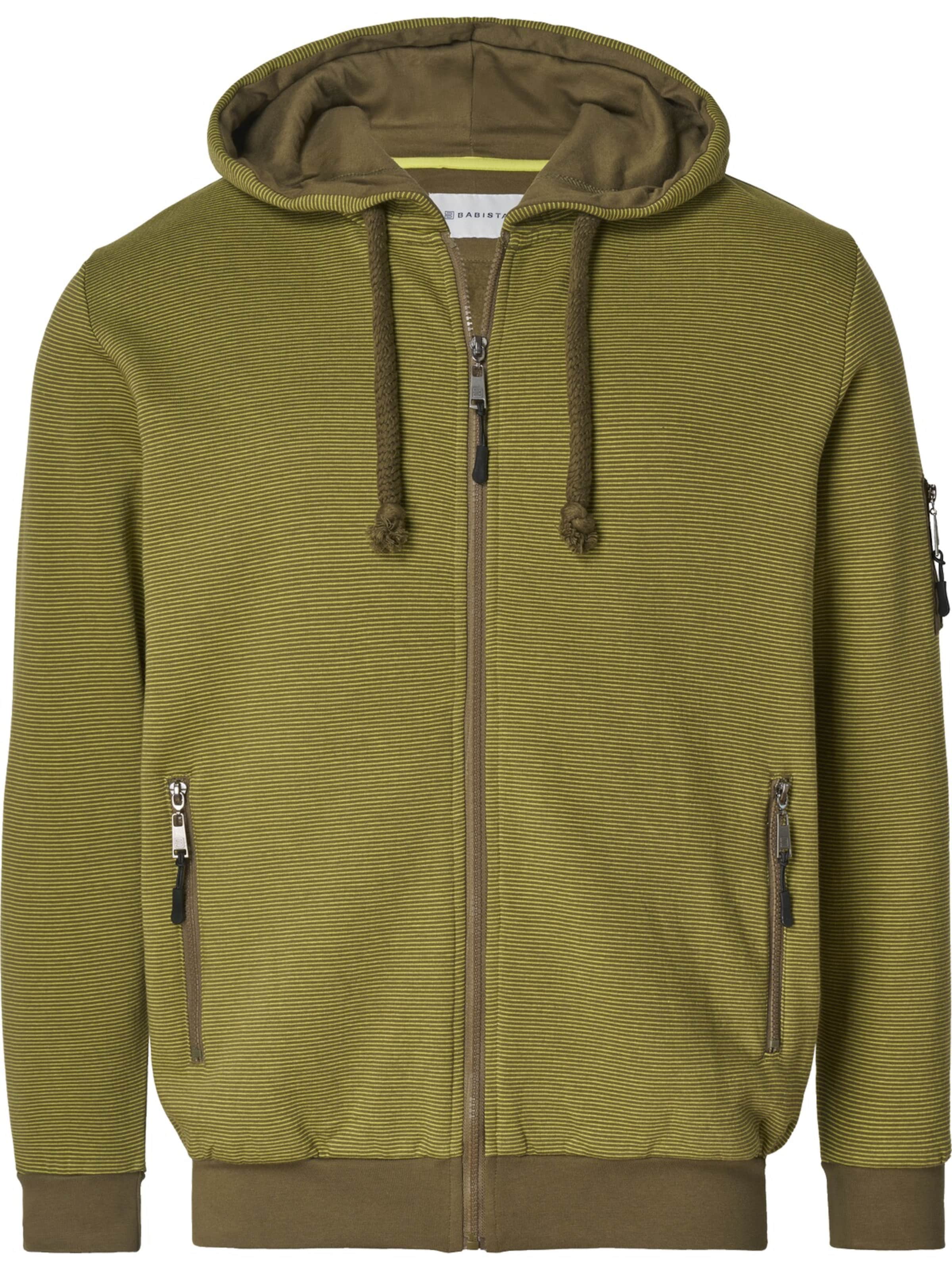 BABISTA Zip-Up Hoodie 'Nolienza' in Green: front