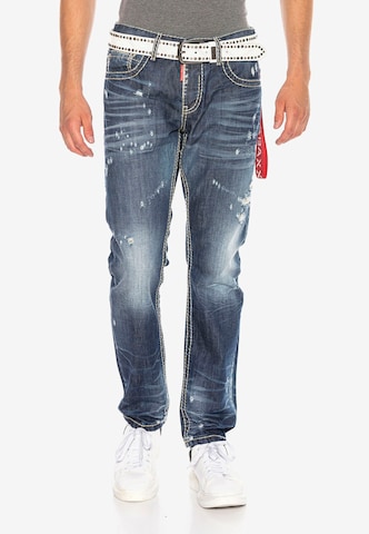 CIPO & BAXX Regular Jeans in Blauw: voorkant