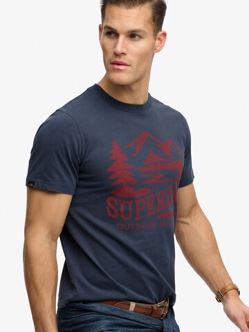 Superdry & Co Μπλουζάκι 'Retro Outdoor' σε μπλε