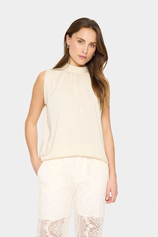 SAINT TROPEZ - Blusa em amarelo: frente