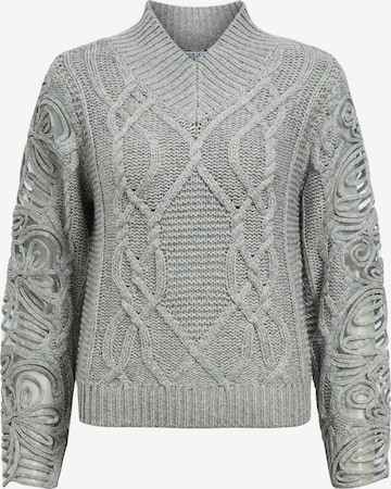 Pull-over 'OBJELISSE' OBJECT en gris : devant