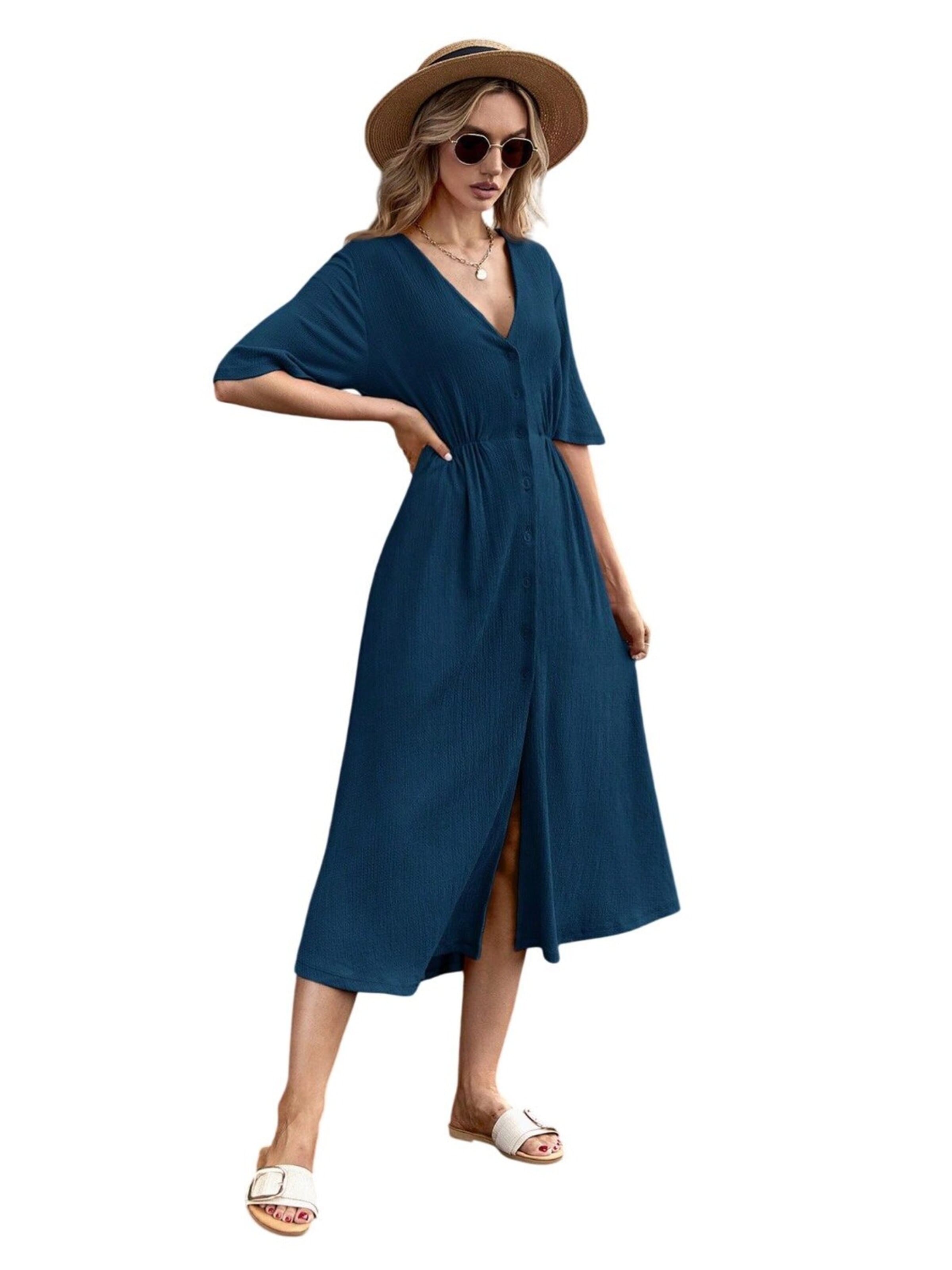 Ocoza Dress in Blue