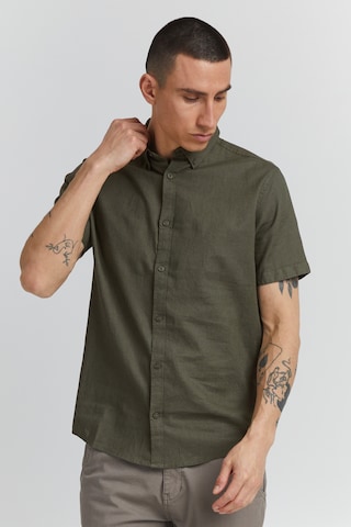 INDICODE JEANS Regular fit Button Up Shirt 'Hank' in Green: front
