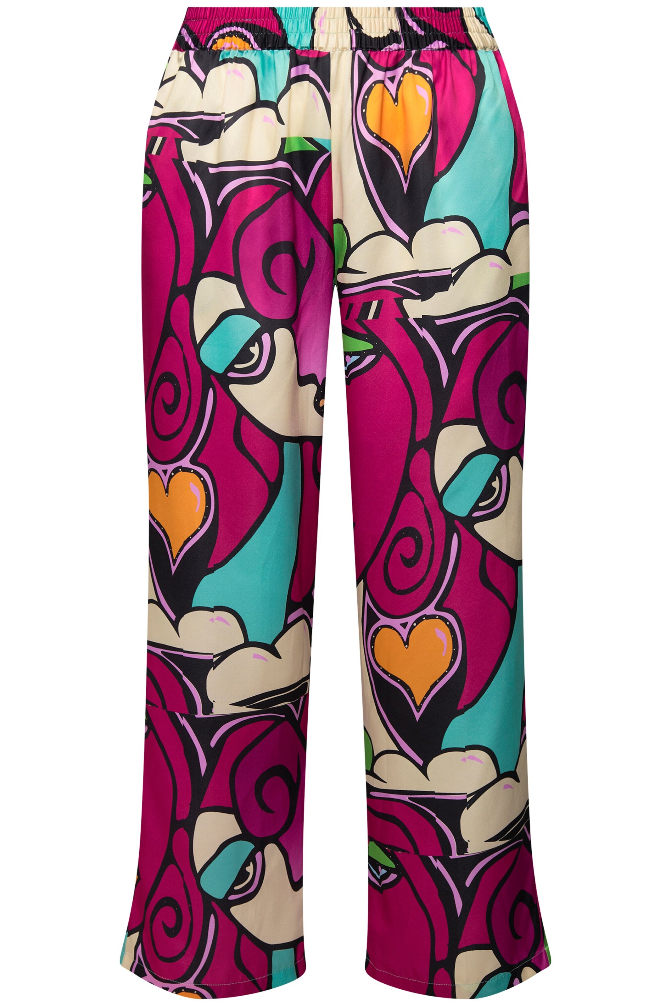 Angel of Style Wide leg Broek in Roze: voorkant