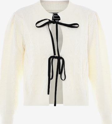 faina Kardigán - Biela: predná strana