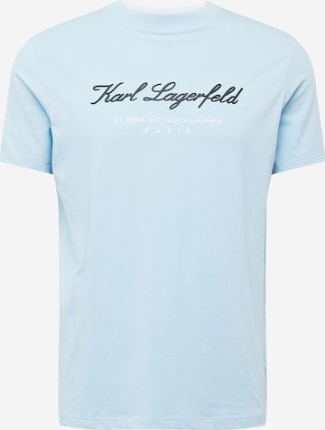 T-Shirt Karl Lagerfeld en bleu : devant