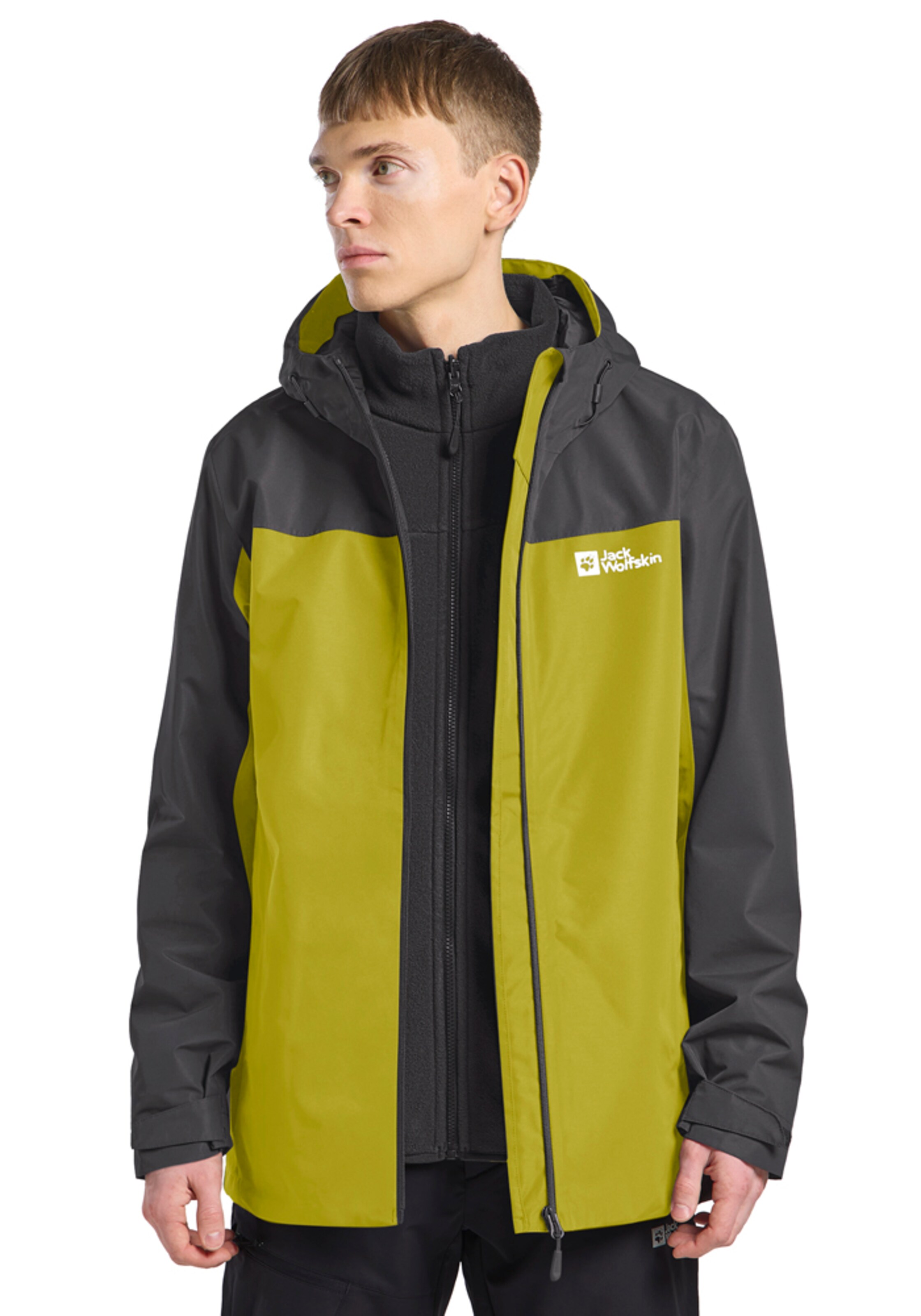 JACK WOLFSKIN Outdoor jacket 'Taubenberg' in Black