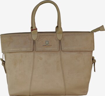 Borsa a mano 'Ecopelle' di Bruno Magli in beige: frontale