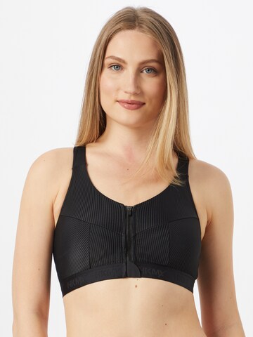 HKMX Bustier Sport-BH in Schwarz: predná strana