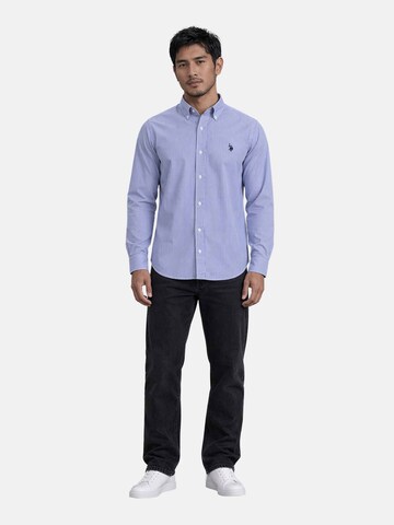 U.S. POLO ASSN. Regular Fit Hemd in Blau