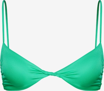 zaļš SALT&WAVE Bikini augšdaļa 'Twist Top': no priekšpuses