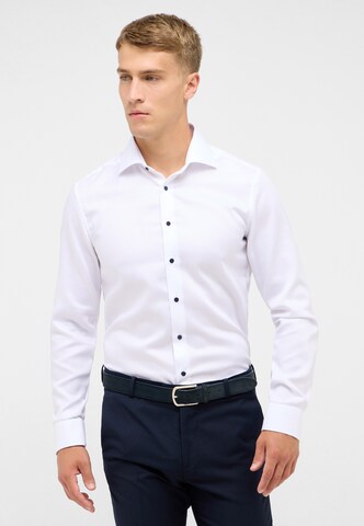 ETERNA Slim fit Overhemd in Wit: voorkant